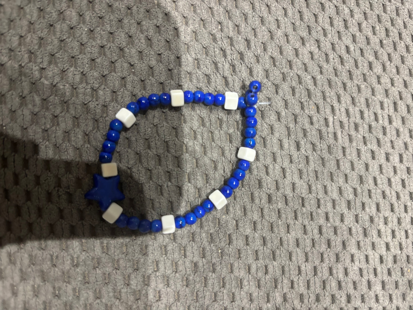 Pulsera De Cubos Azul Con Estrella