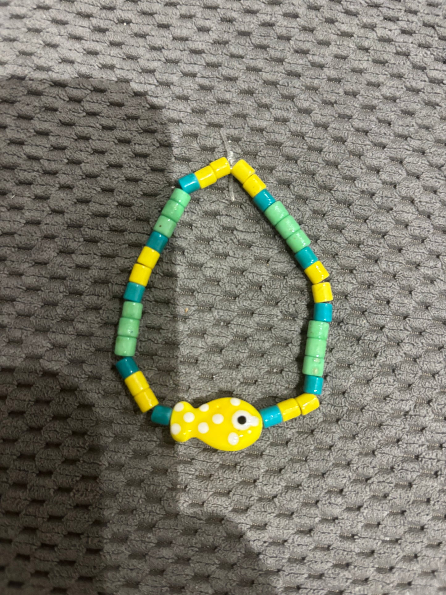 Pulsera De Pez Verde Amarilla