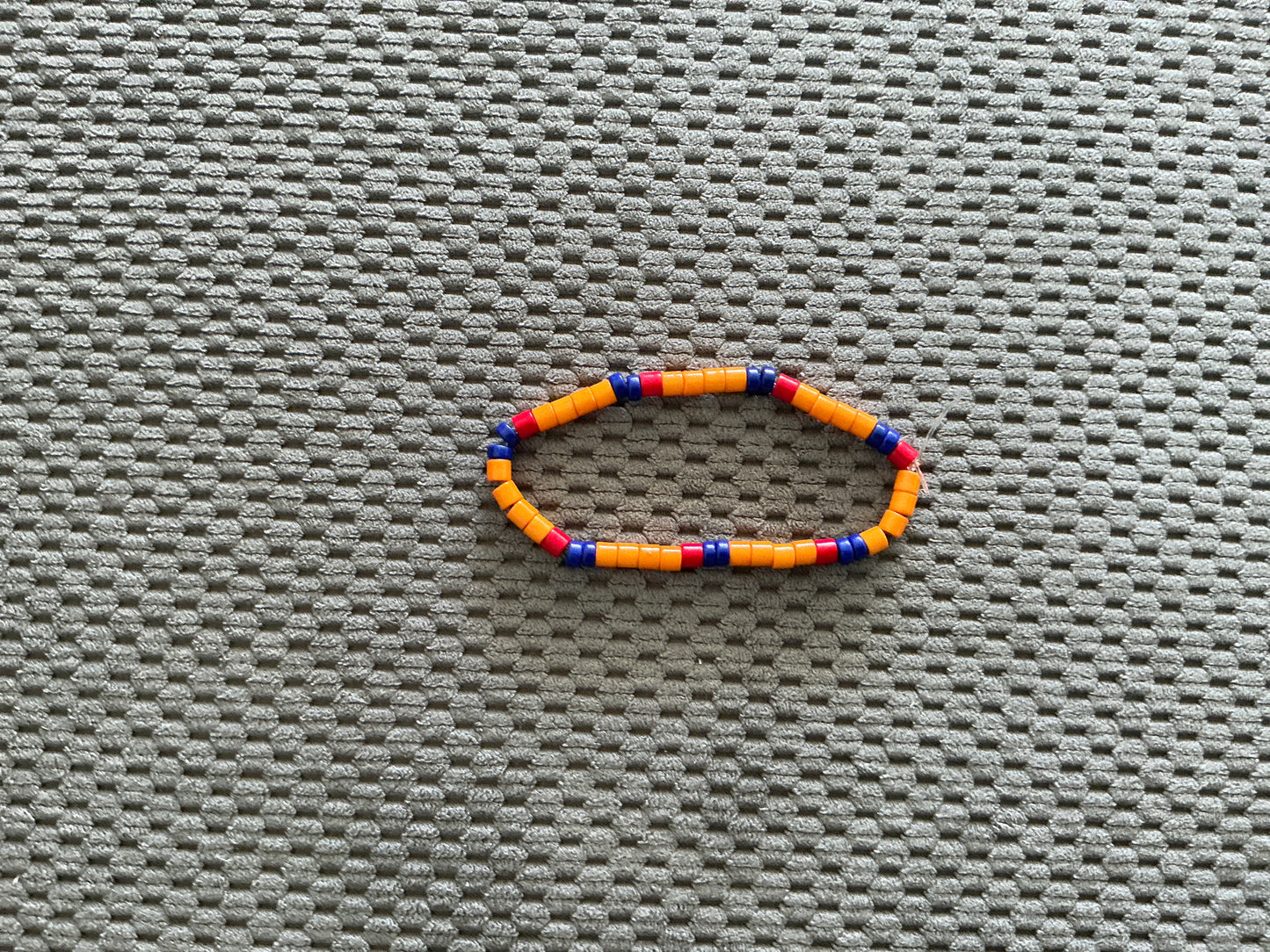 Pulsera De Cilindros Azul, Roja Y Naranja