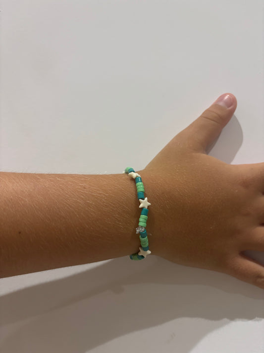 Pulsera Turquesa Con Estrella