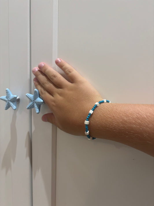 Pulsera De Cubos Azul