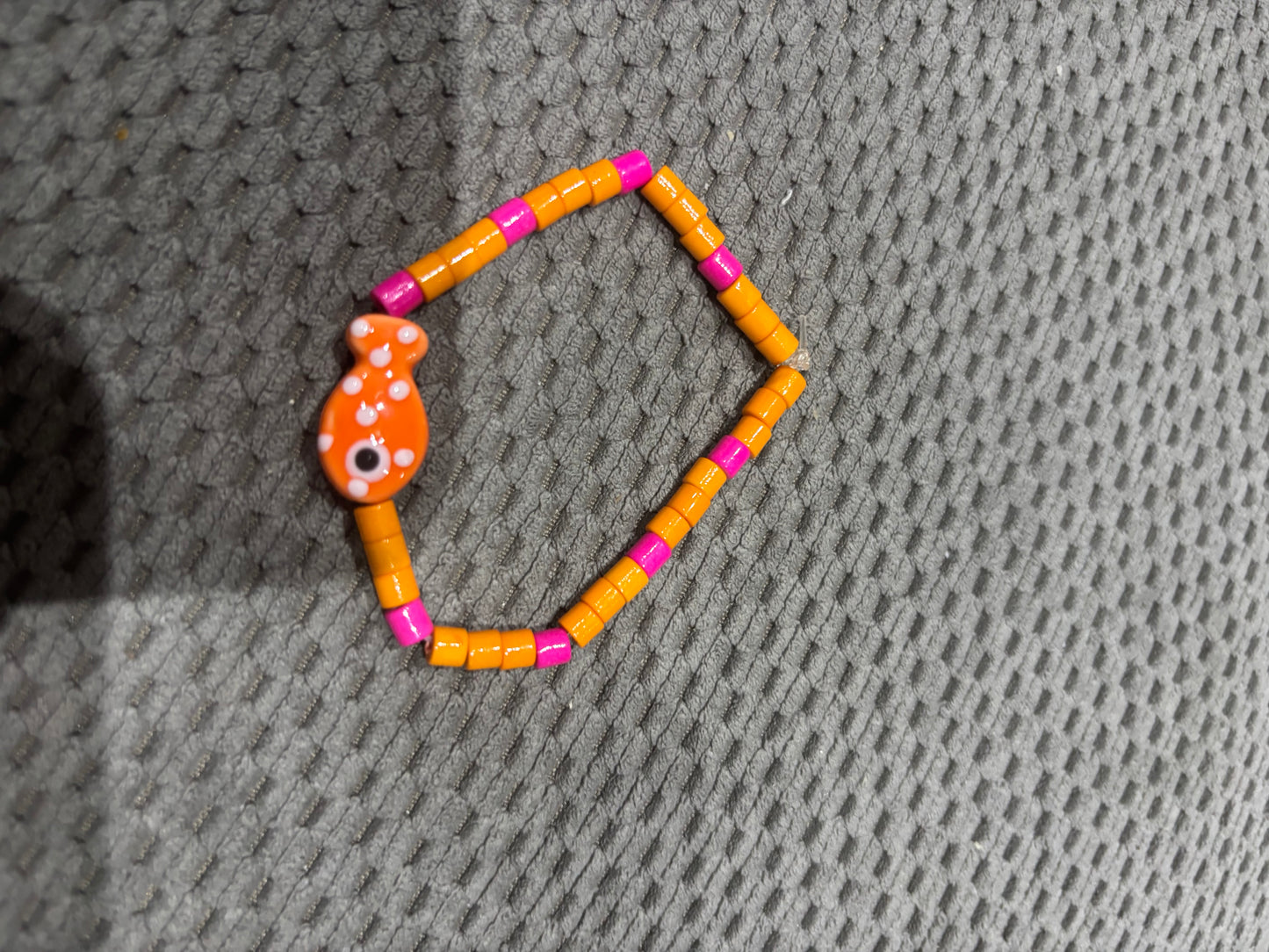 Pulsera De Pez Naranja Y Roja
