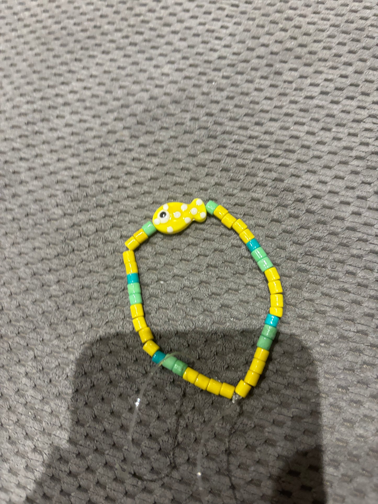 Pulsera De Pez Amarilla Y Verde