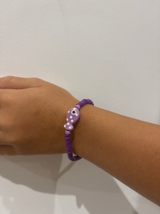Pulsera Con Pez Morada