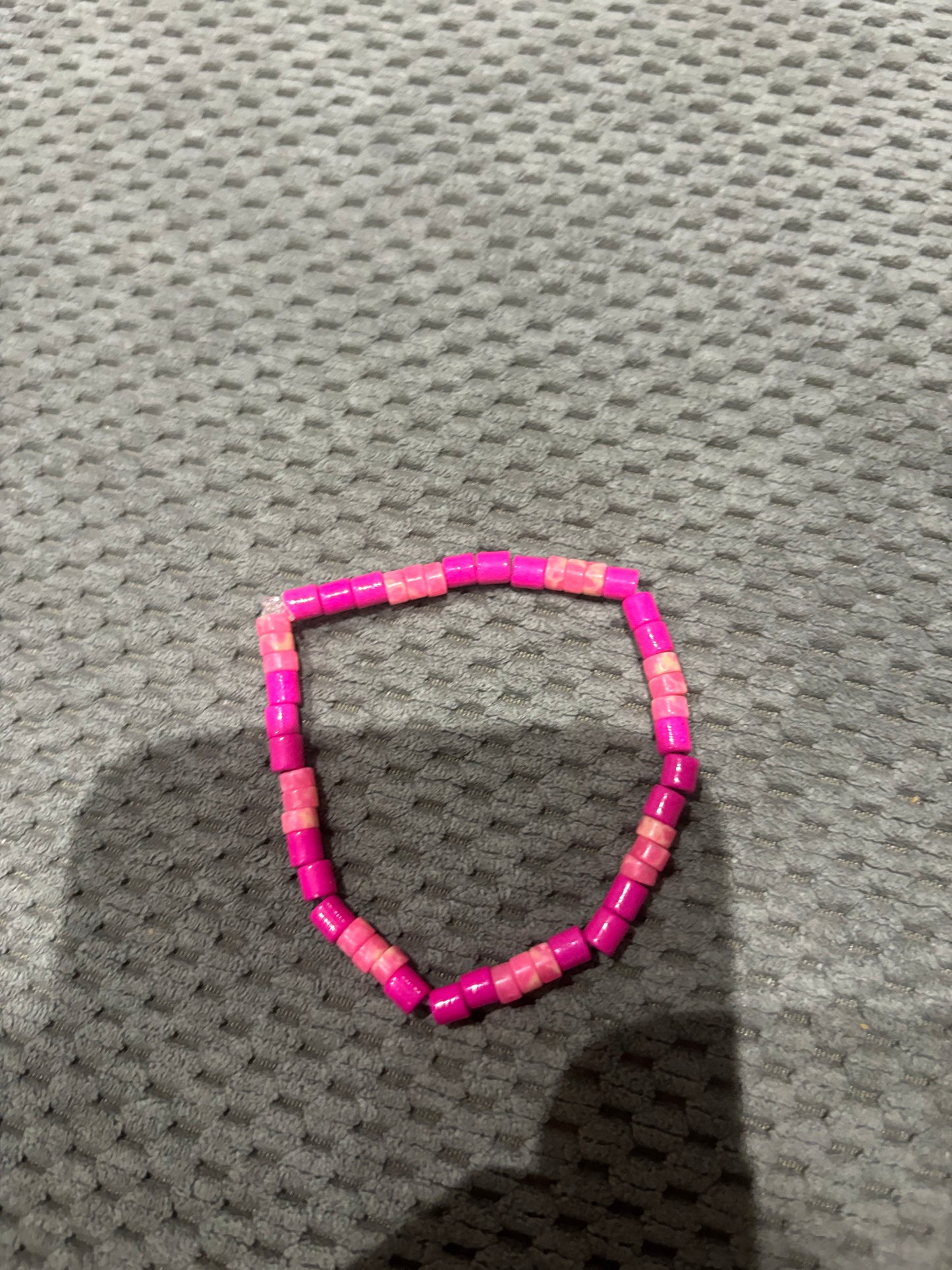 Pulsera De Cilindros Rosa