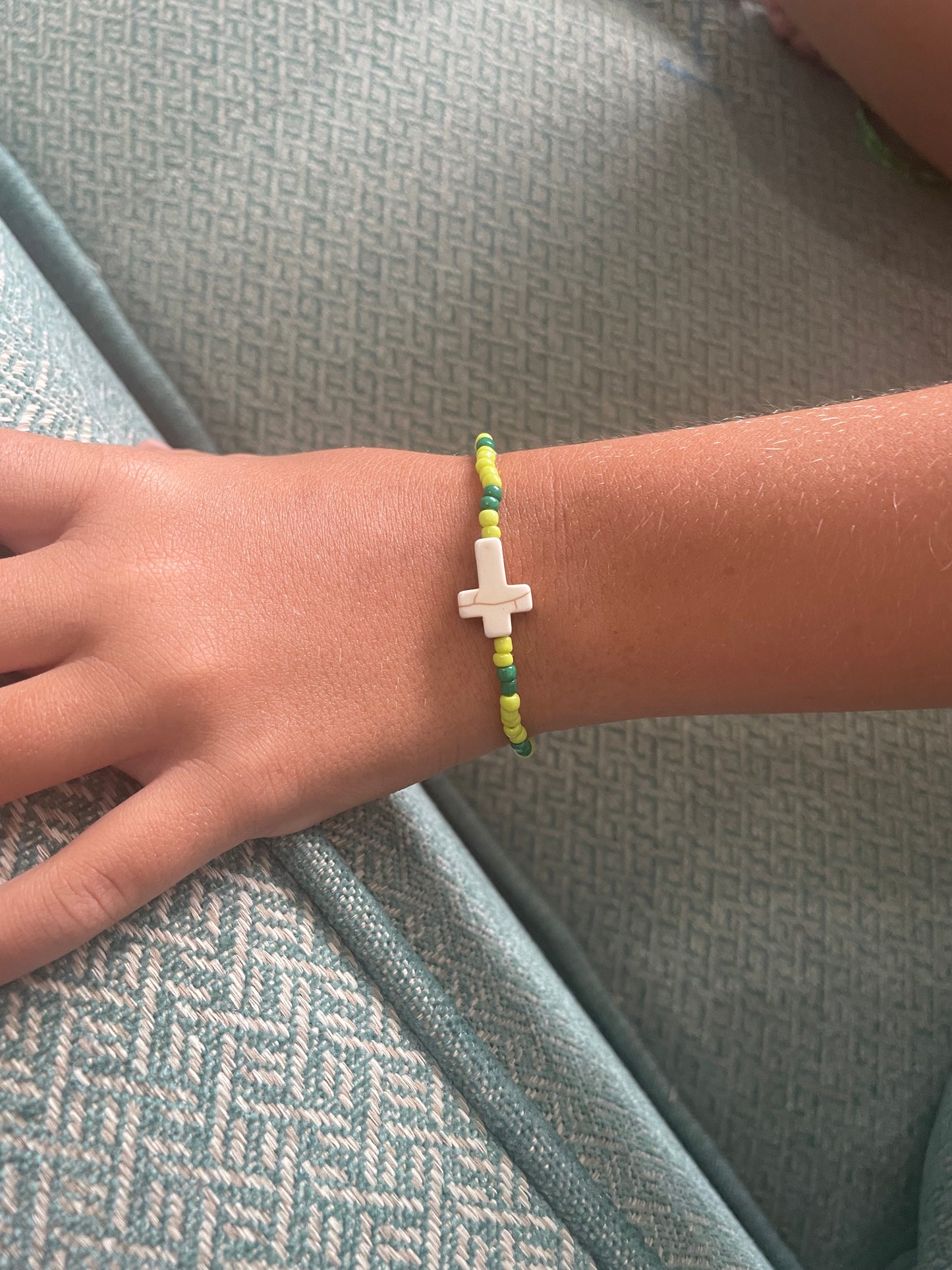 Pulsera De Cruz Verde