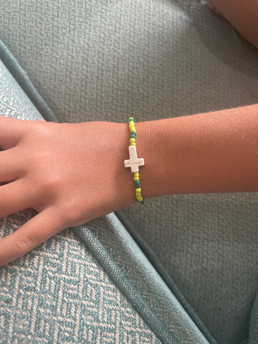 Pulsera De Cruz Verde