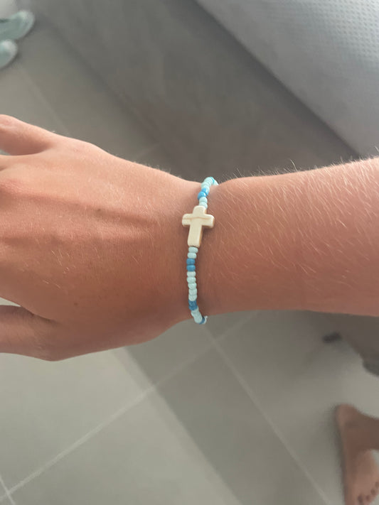 Pulsera De Cruz Azul