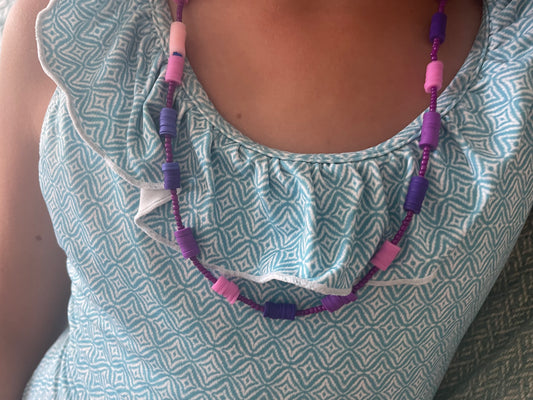 Collar Rosa y Morado