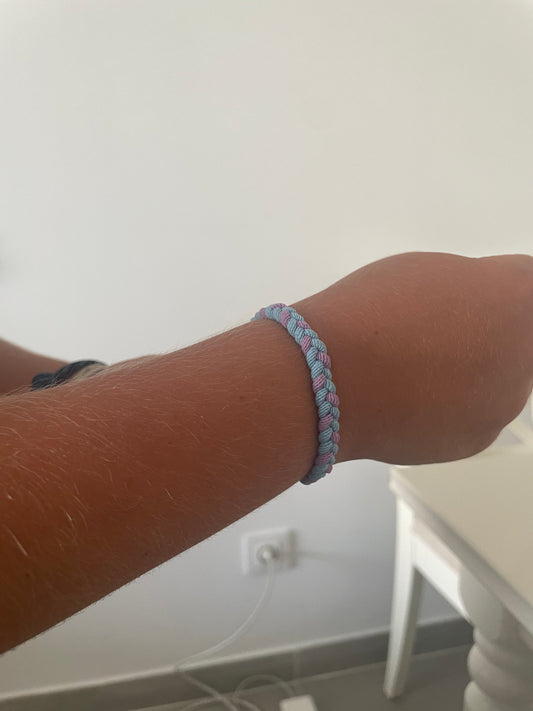 Pulsera De Cuerda Elástica Azul