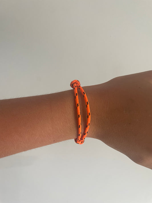 Pulsera De Cabo Naranja Fosforescente