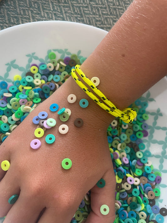 Pulsera De Cabo Amarillo Fosforescente