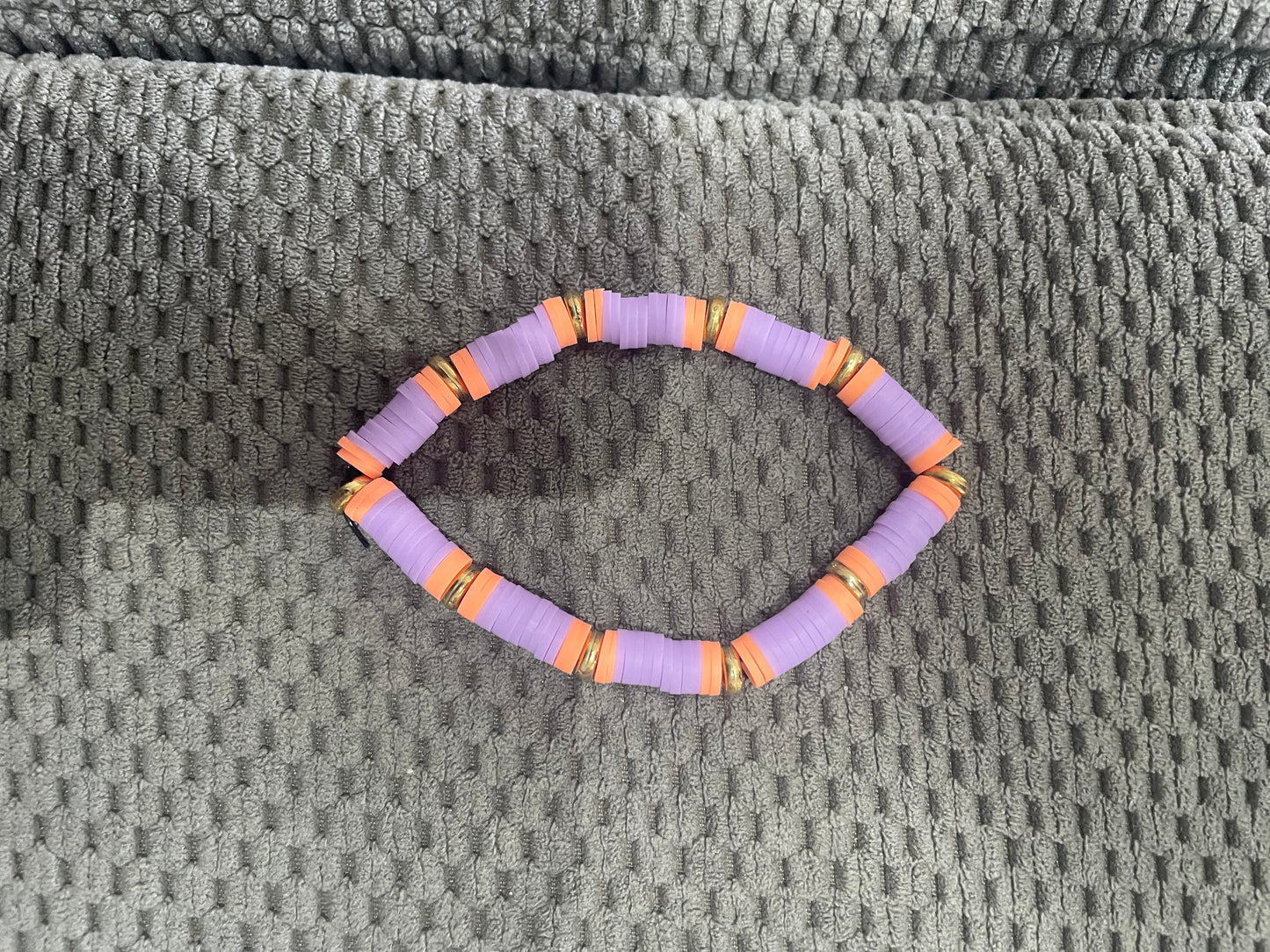 Pulsera Brillante Morada Y Rosa